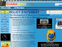 Tablet Screenshot of ghanahero.com